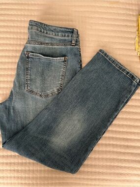 Kut from the Kloth Faded Light Blue Wide Leg Jeans